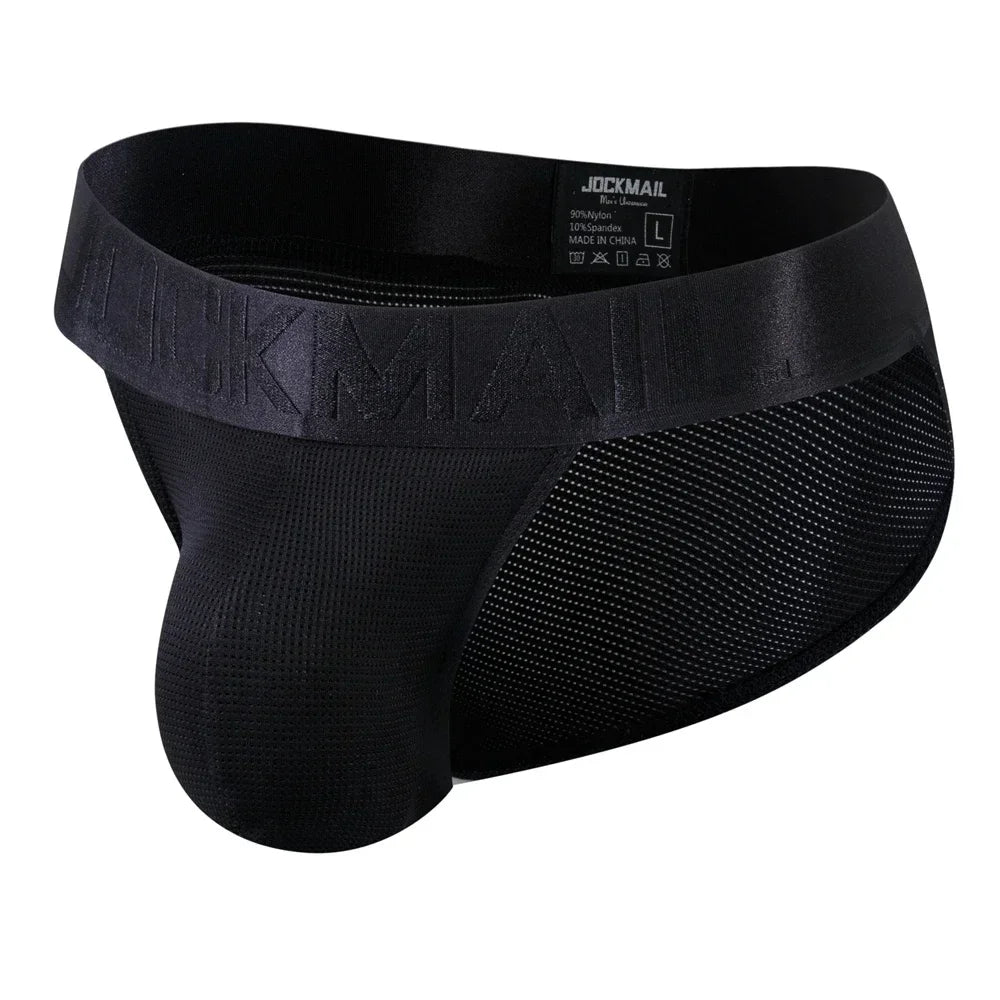 Man's Underwear Briefs Underpants Nylon Mesh Quick Dry Men's Briefs Bikini Slip Men's Tanga Briefs Jockstrap Gay Underwear