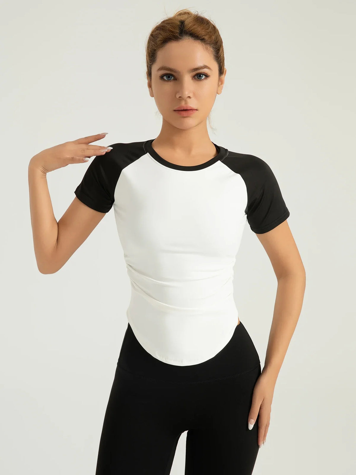 Women's Compression Fit Quick-Dry Yoga Running Tee