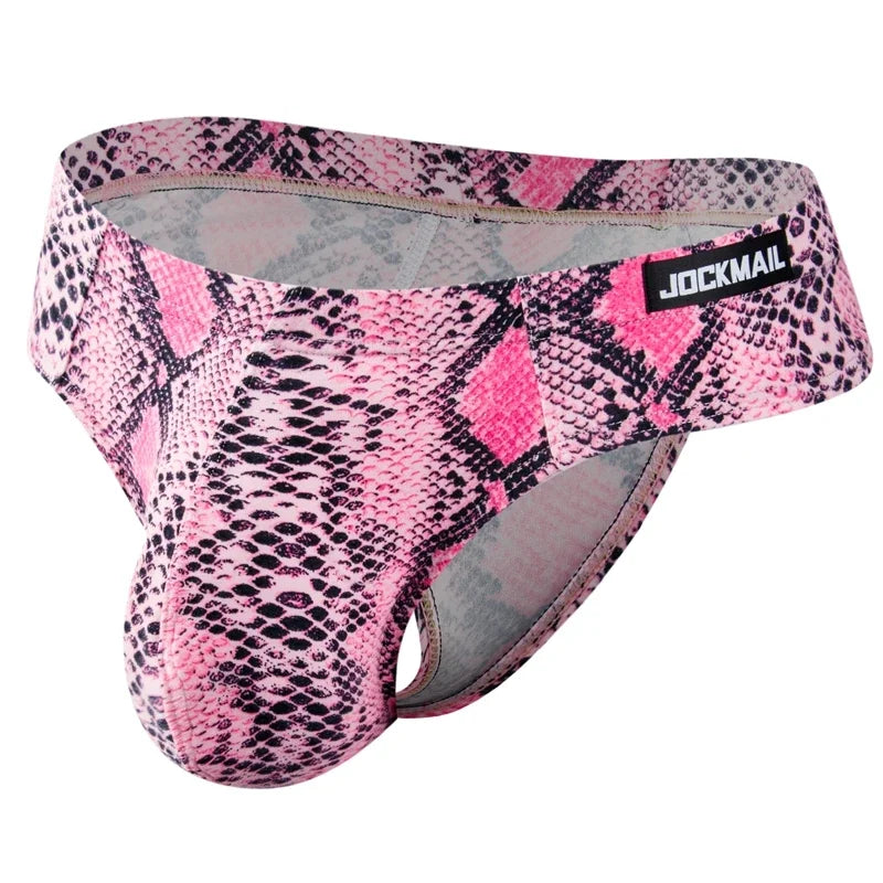 4PCS/Lot Leopard Sexy Men Bikini Brief Underwear Slip Hombre Calzoncillos Jockstrap Thong Men Briefs Pouch Cuecas Gay Underwear