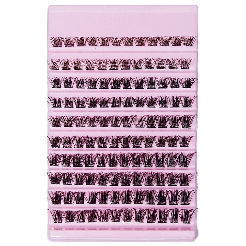 Lash Clusters 120pcs Cluster Lashes 8-16mm Wispy Individual Lashes Extensions Natural Look D Curl Fluffy Lashes