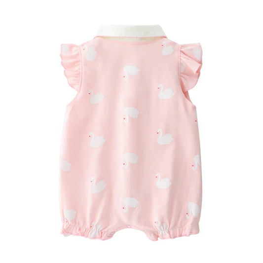 3-18 Month Baby Summer Clothes Rompers Girls Overalls Short Sleeve