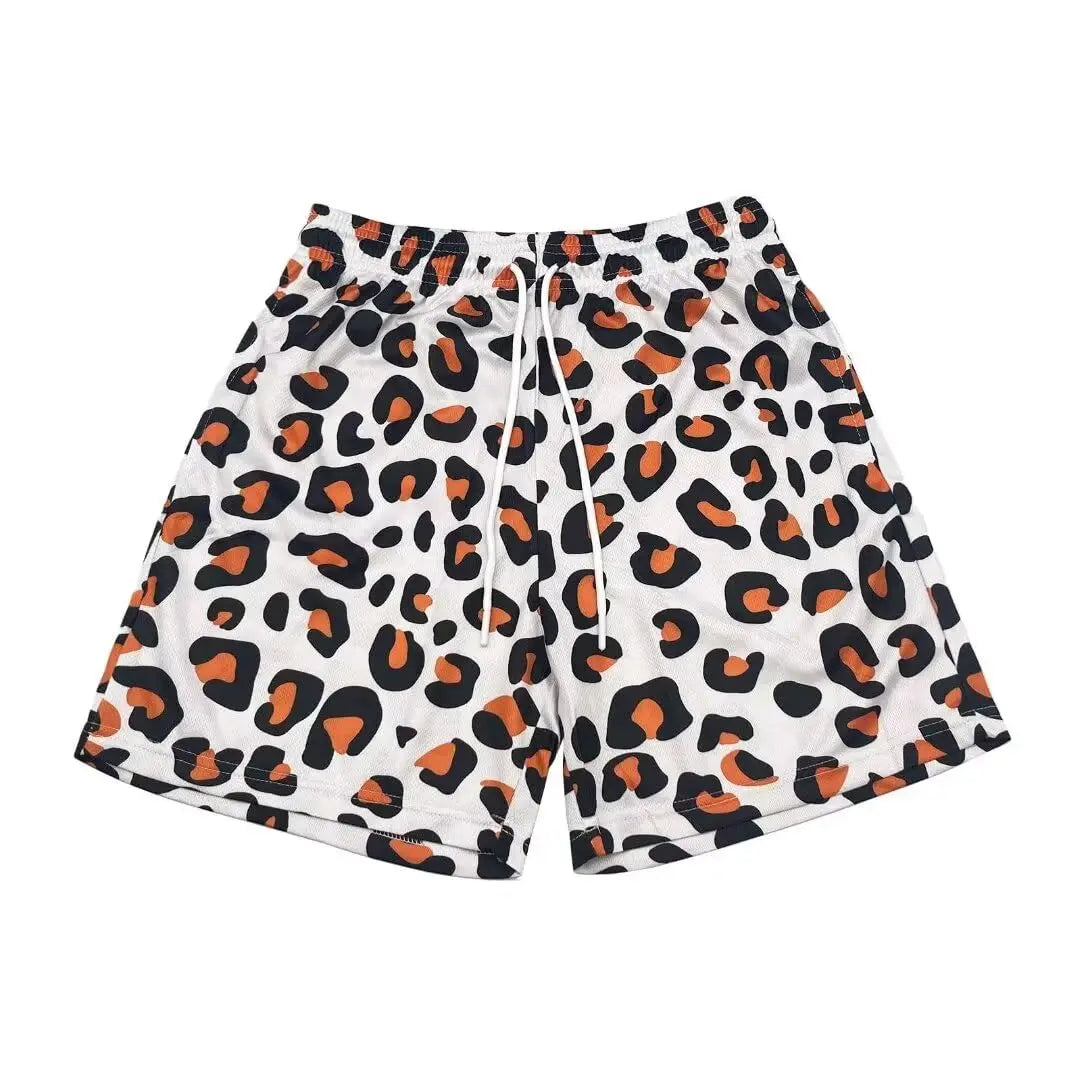 Men's Scale Printed Pattern Casual Shorts Boys Summer Cool Hawaiian 3D Printed Casual Swim Trunks Drawstring Surfboard Shorts