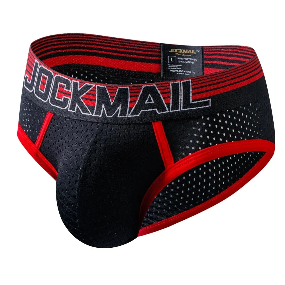 Sexy Man's Underwear Briefs Underpants Nylon Mesh Men's Briefs Bikini Underwear Men's Boxer Briefs Breathable Quick Dry