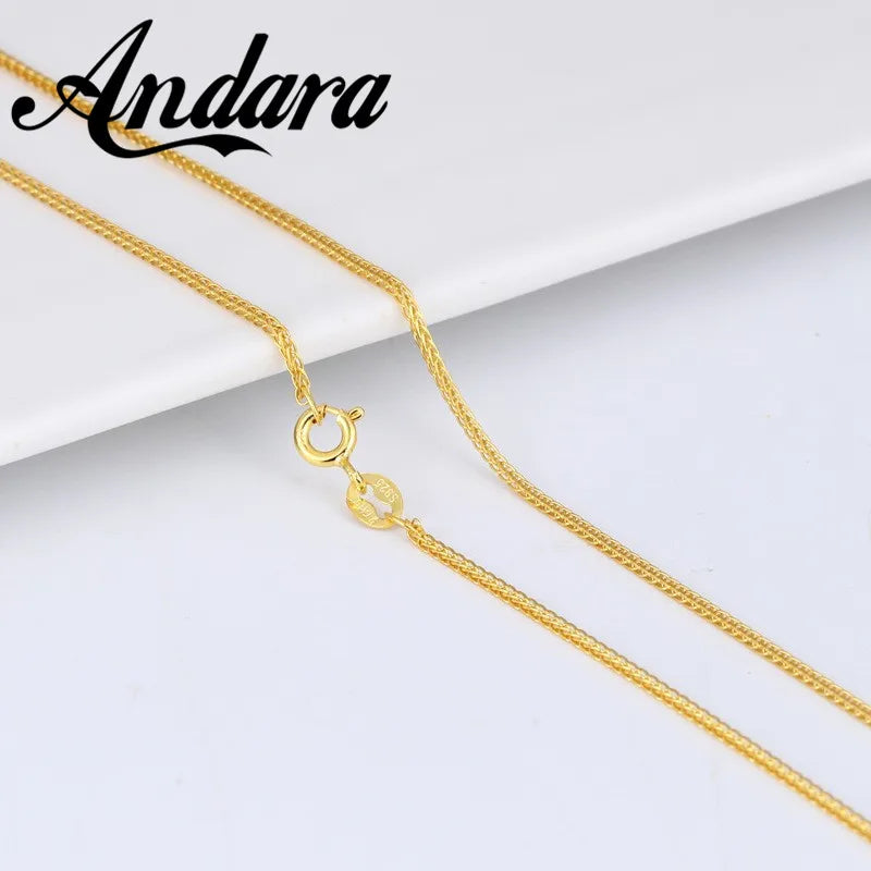 Andara 925 Sterling Silver 3mm Women's Clavicle Necklace Adjustable 16-24 Inch Anniversary Jewelry Gift