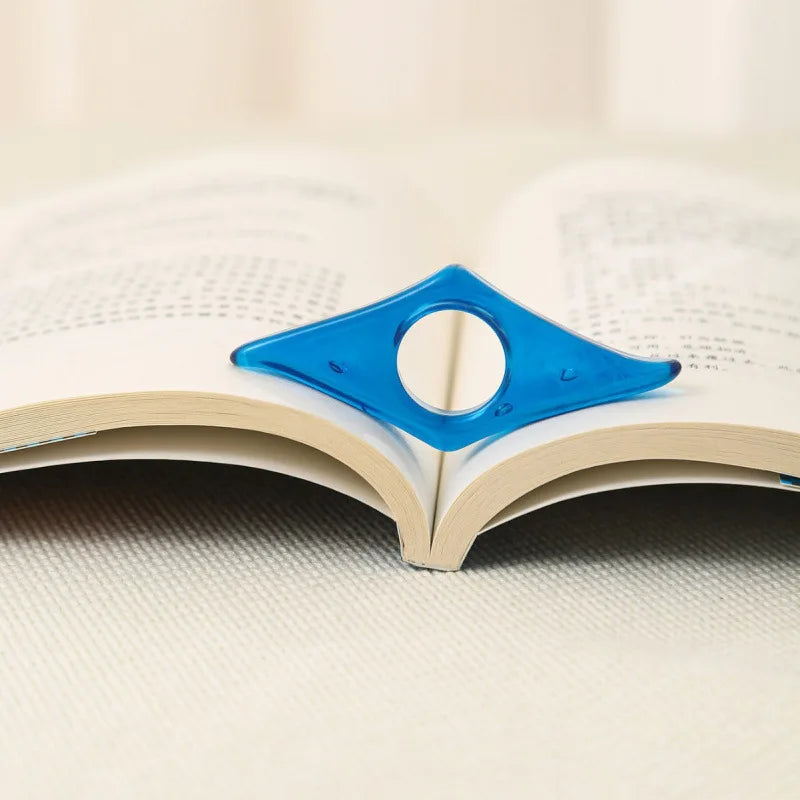 Transparent Acrylic Book Page Holder Thumb Book Holder Ring Book Opener Bookmark Reading Accessories for Teachers Literary Reade