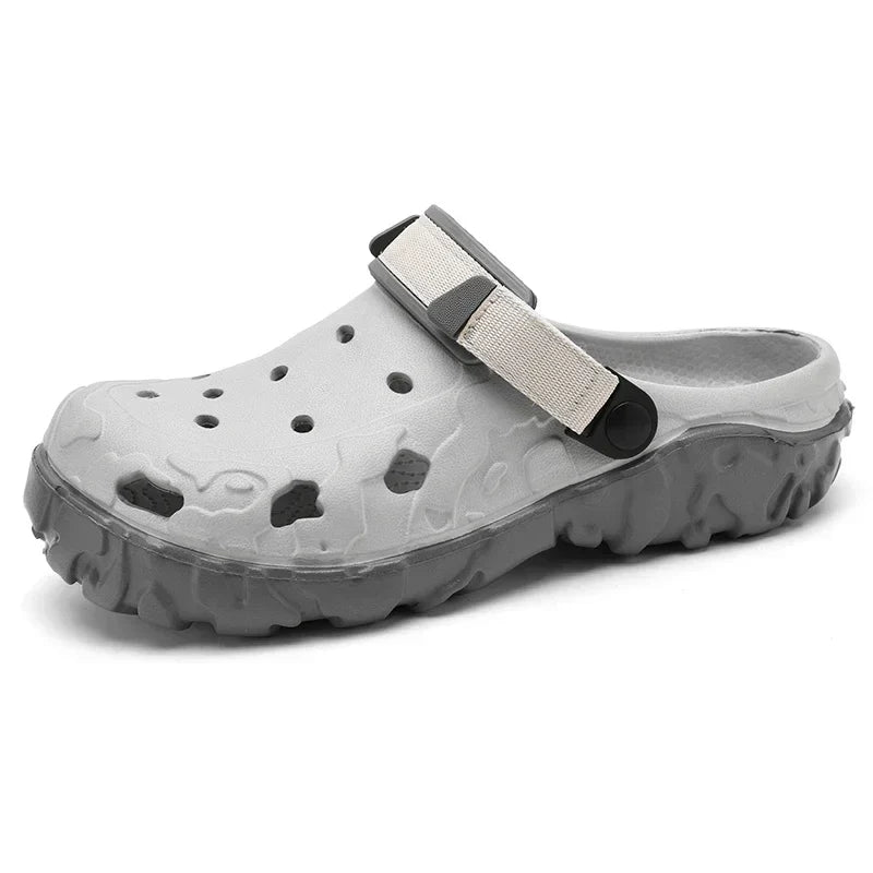 Sandals for Men Black Red Breathable Home Slippers Outdoor Fashion