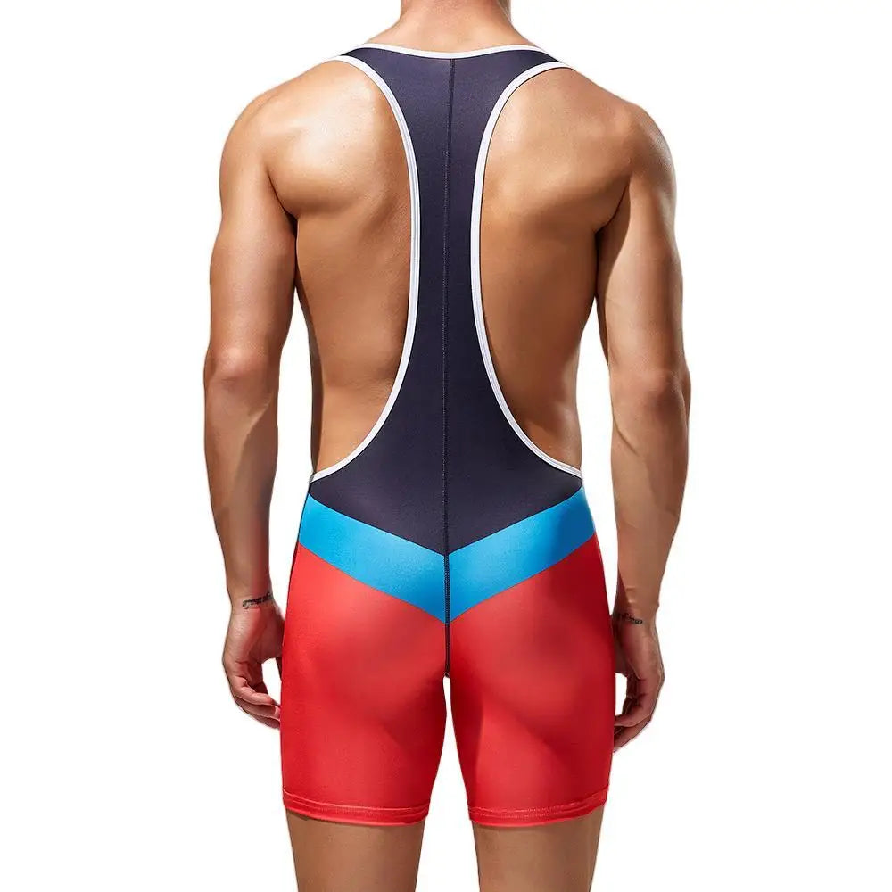 TAUWELL Men Bodysuit Undershirts Gym Sports Vest Leotard Men Boxers Wrestling Singlets Bodybuilding Jumpsuits