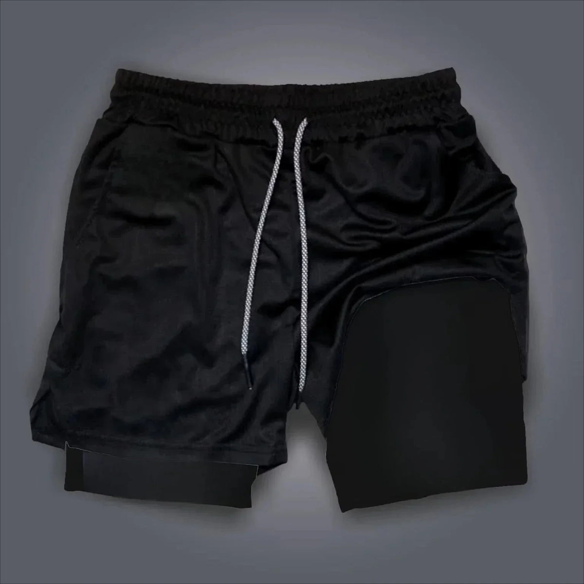 Dragon Ball Goku Anime Gym Shorts Men Double-layer 2-in-1 Sports Pants New Summer Japanese Cartoon Print Beach Pants Streetwear