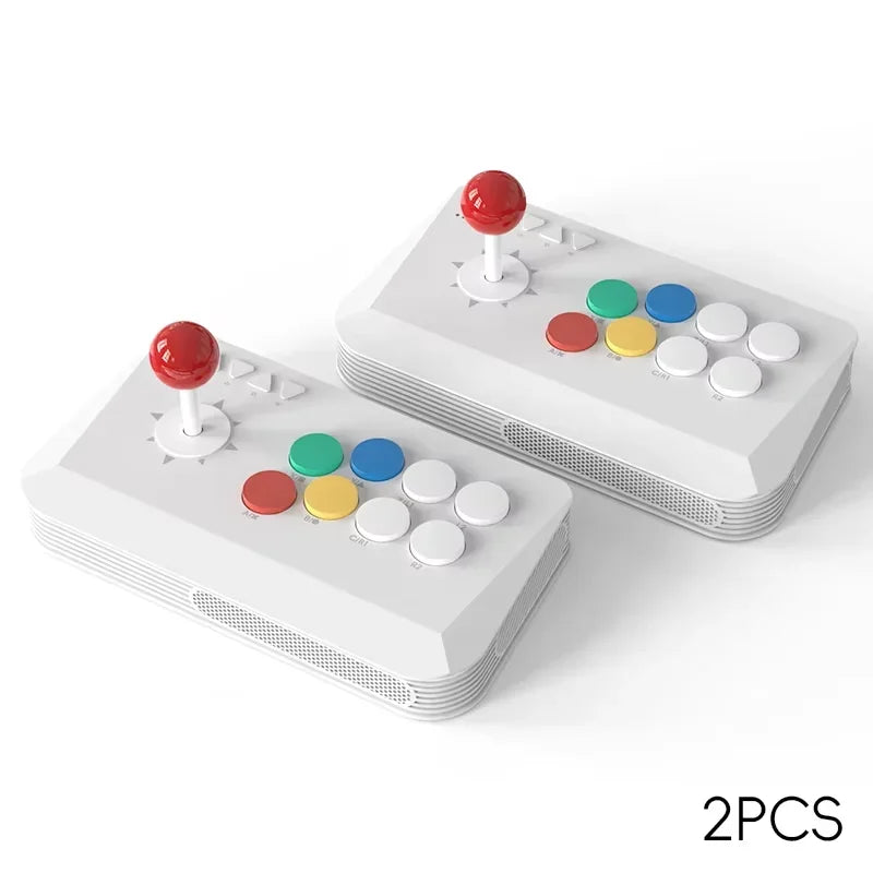 DATA FROG Wireless Fighting Game Arcade Joystick Controller for Retro Game Console, PC/Android/iOS Home Arcade Stick Keyboard