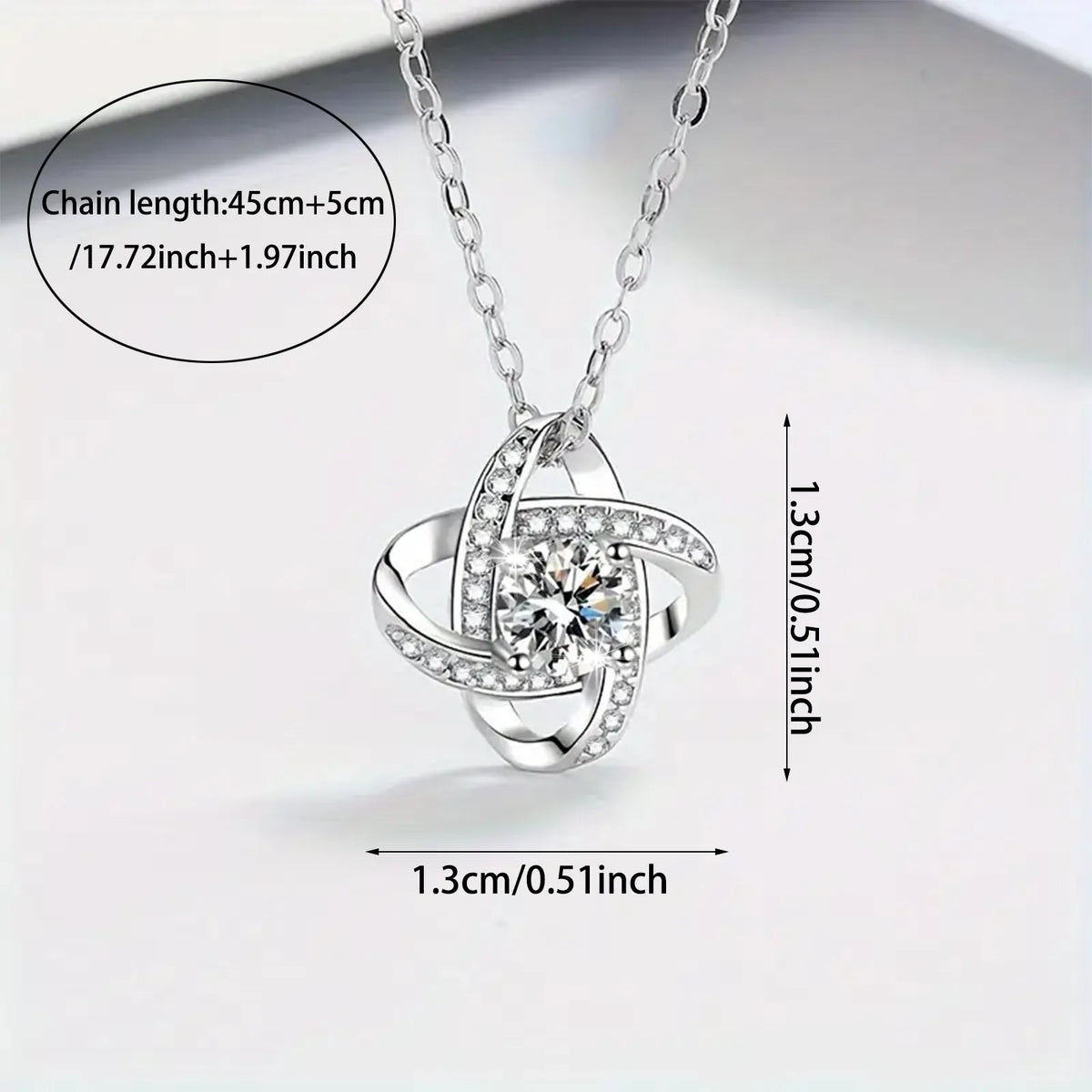 Elegant Love Knot Necklace, 'To My Queen' Perfect for Wife, Girlfriend, Soulmate, Any Holiday Gift, Romantic Gift Necklace