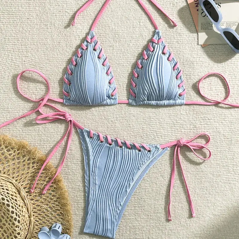 Two-Piece Swimsuit Women's Beachwear Set + Stylish & Premium