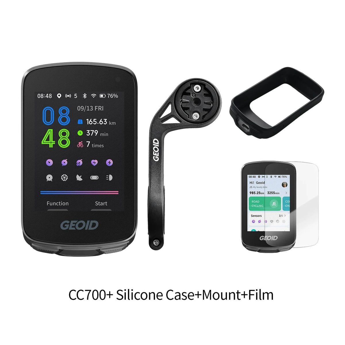 GEOID CC700 Bike Computer Wireless Color Screen ANT+ WIFI Bicycle Speedometer IPX7 Waterproof Route Navigation Cycling Odometer
