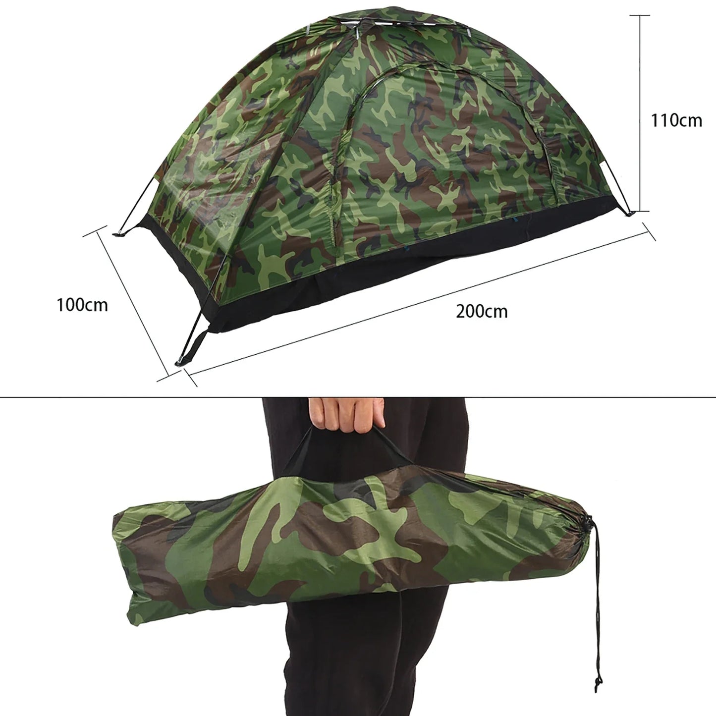 Camouflage Tent One Person Tent Outdoor Tent Outdoor Camouflage UV