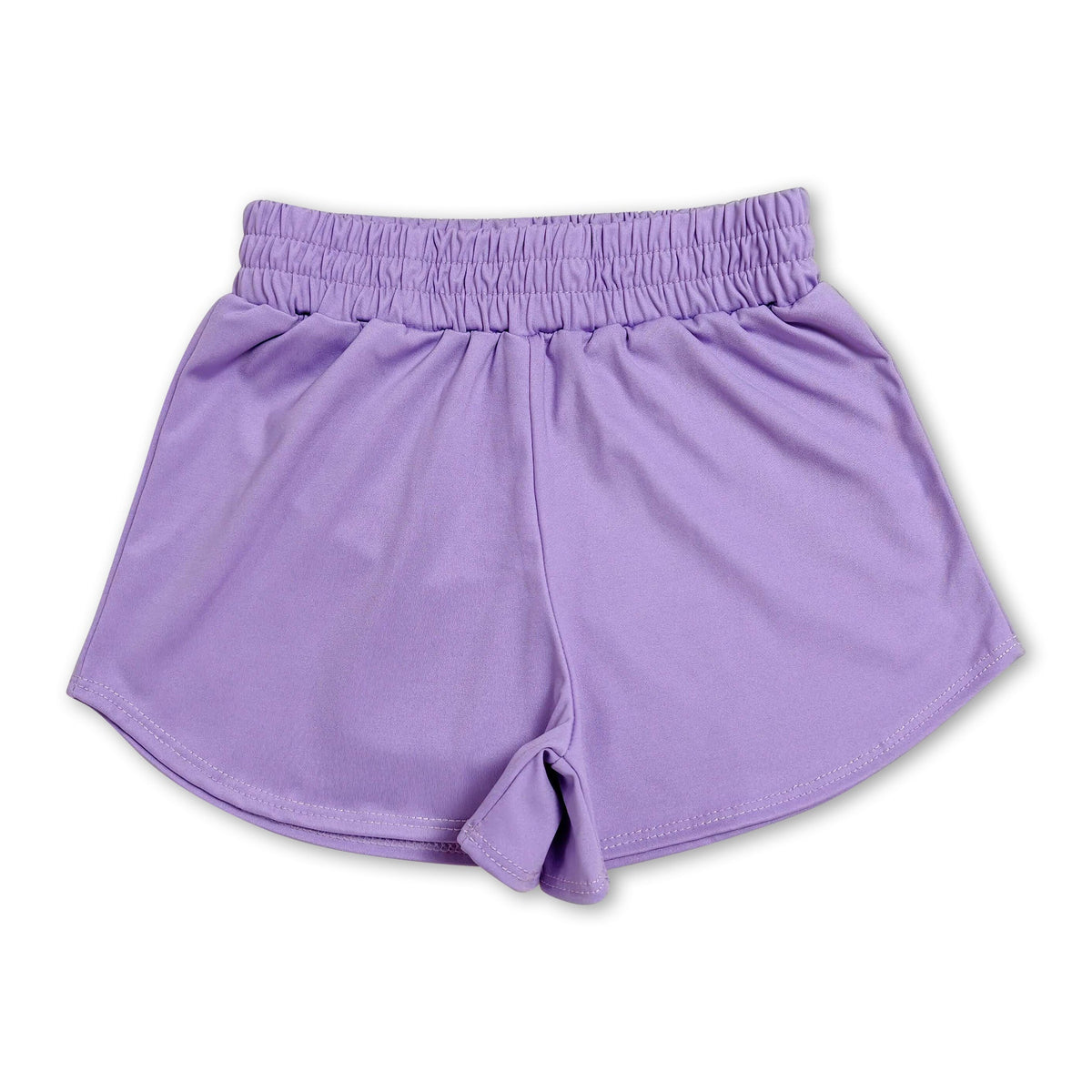 Purple kids girls summer yoga active shorts