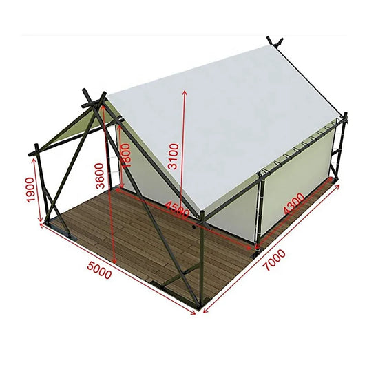 Outdoor Camping Beach Tent Waterproof and Made of Oxford PVC Fabric for Summer