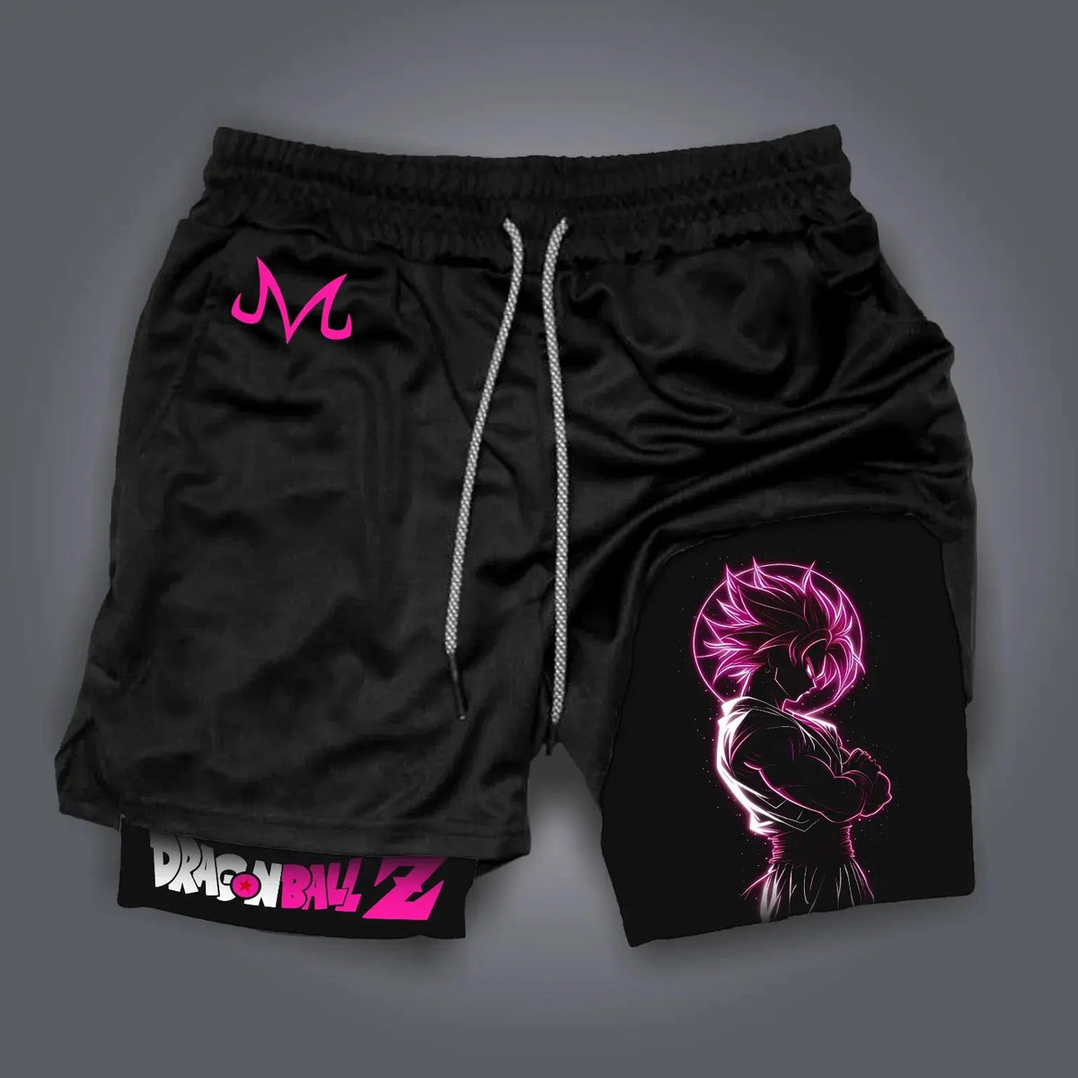 Dragon Ball Super Licensed Shorts 2025 - Japanese Anime Breathable Quick-Dry Beach Pants, Retro Y2K Hip Hop Style