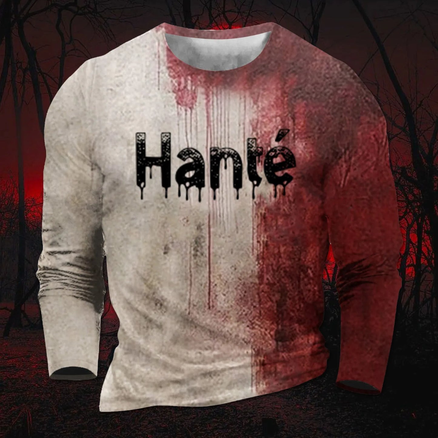 I'M Fine Bloody Shirt Problem Print Playeras Para Hombres T Shirt Women Funny Halloween Blood Clothes Hoodie
