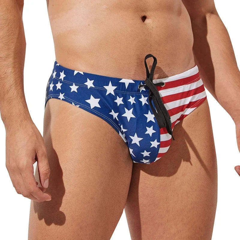 Men Swimwear Sexy Male Swimming Briefs with Removable Padded Pad Swimwear Push Up Men Underwear Swimsuit Trunks Men Swim Tanga