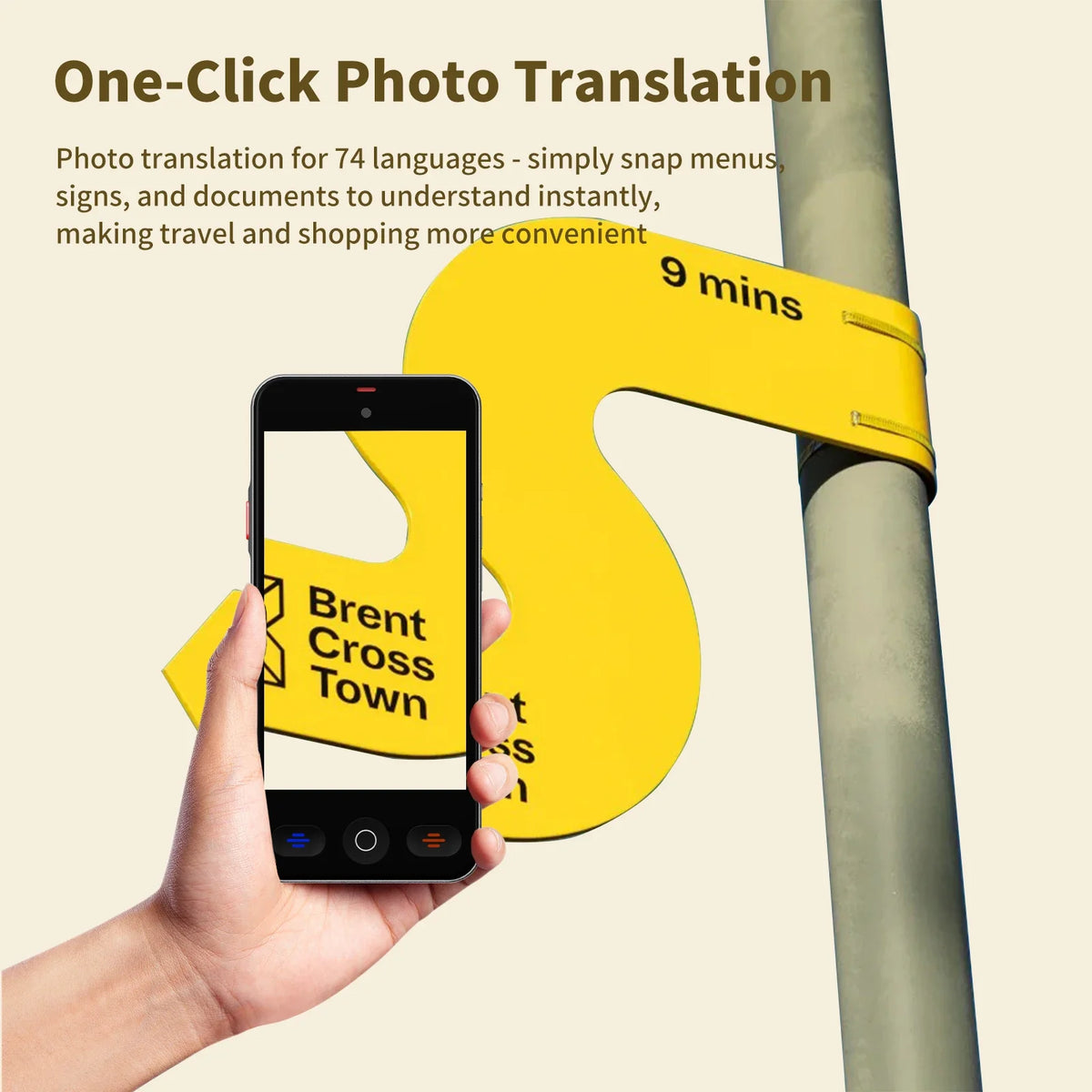 Language Translator Device with 148 Languages Voice Portable Ai Translating Offline Translation Support Voice Video Recording