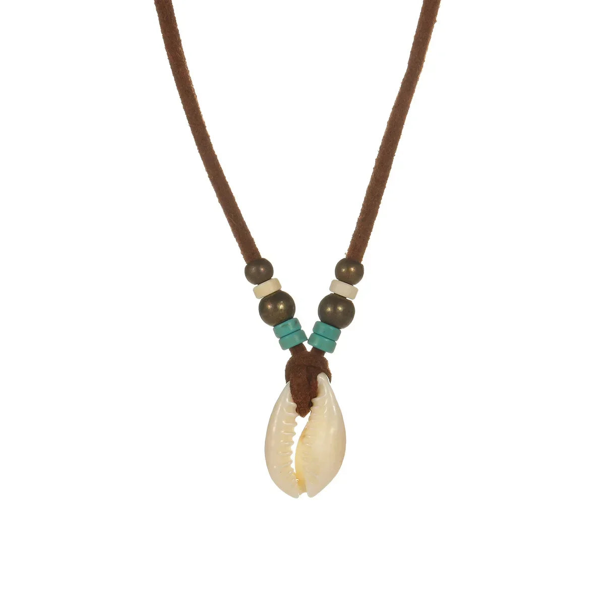 Simulation Shell Pendant Clavicle Necklaces For Women Waterproof Brown Rope Chain Short Collar Minimalist Female Party Jewelry