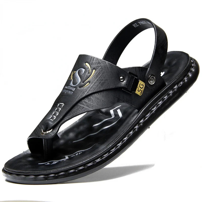Brand Men's Sandals Summer Soft Soled Anti Slip Beach Shoes Male