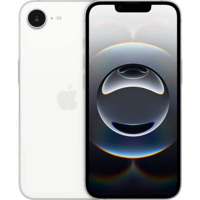 Apple iPhone 16e A3212 Unlocked Cell‑Phone,128GB Black/White,Grade 1‑4 Refurbished Genuine Device Good Condition Refurbished Cell Phone,With Free Charging Cable