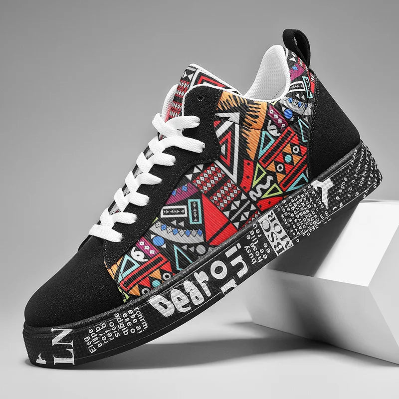 Breathable Sports Shoes, Skateboard Shoes, Men's Heart and Music