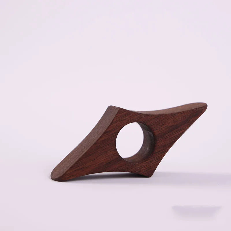 Solid Wood Thumb Book Support Book Page Holder Reading Finger Ring Page Clamp Convenient Bookmark School Office Supplies