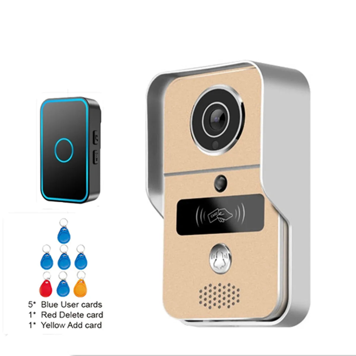 Tuya APP 2MP 1080P POE Wied WIFI IP Doorbell POE Video Door Phone Intercom Visual Door Viewer Camera