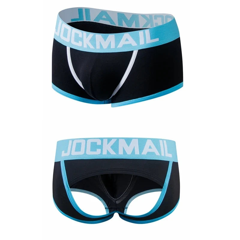 Sexy Men Underwear Boxer Briefs Men Thong G-strings Tanga Short Underpants Gay Male Underwear Open Backless Crotch Jockstraps