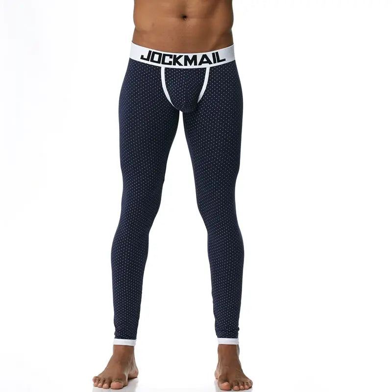 Men's Thermo Underwear Fashion Men Thermal Long Johns Mens Sexy Underwear Penis Pouch Warm Male Leggings Pants Autumn Winter