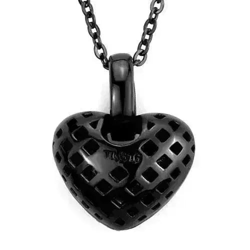 TK2791 IP Black Pendant ā Orange Crystal Chain Necklace