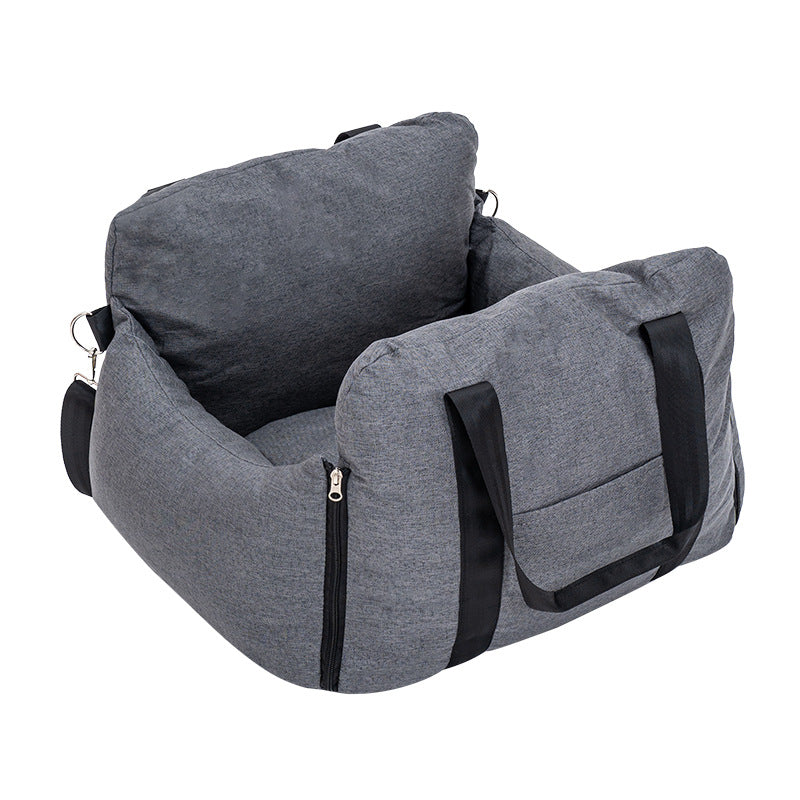 Portable Dog Car Seat Large Size Washable Pet Booster Seat Detachable Travel Dog Bed For Car Anti Dirty Pet Carrier For Vehicle Travel