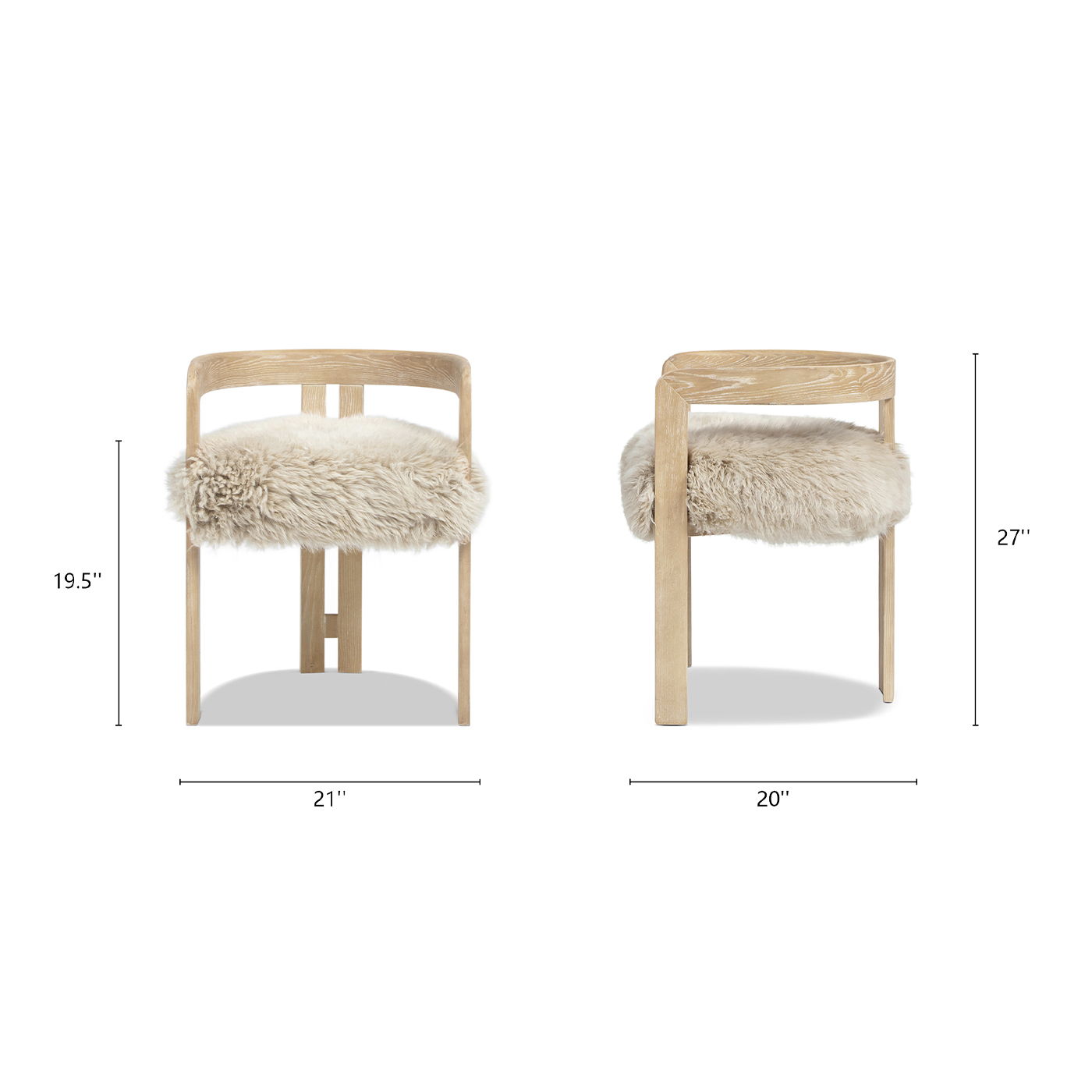 Millwick - Low Back Dining Chair - Natural Blonde