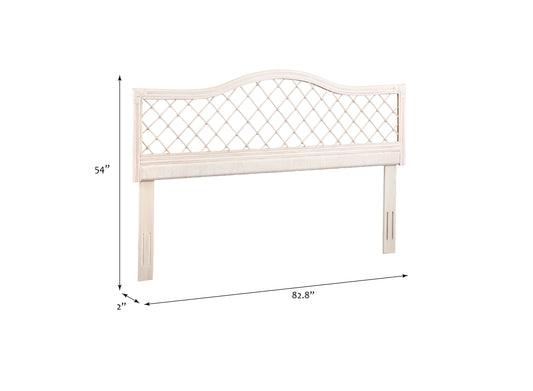 King Size Rattan Headboard Adjustable Bed