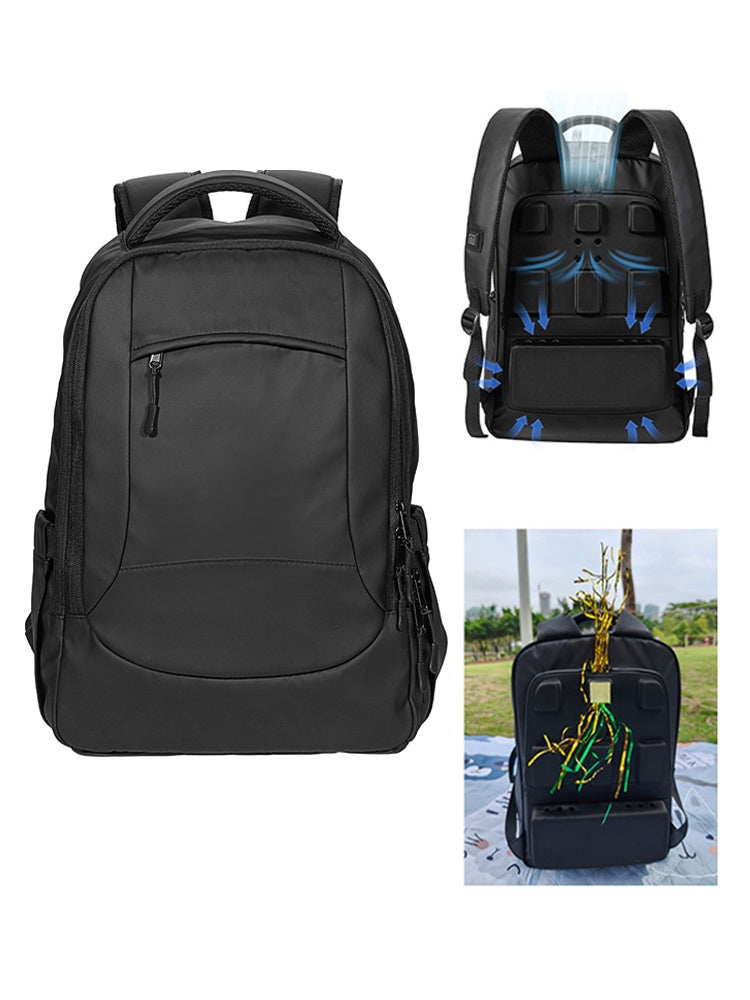 Black Technology Ice Cooling Backpack Circulation For 18L Large Capacity Travel Commute Business Trip Men's Essential Breathable Mesh Anti-Sweat Multi-Compartment Storage