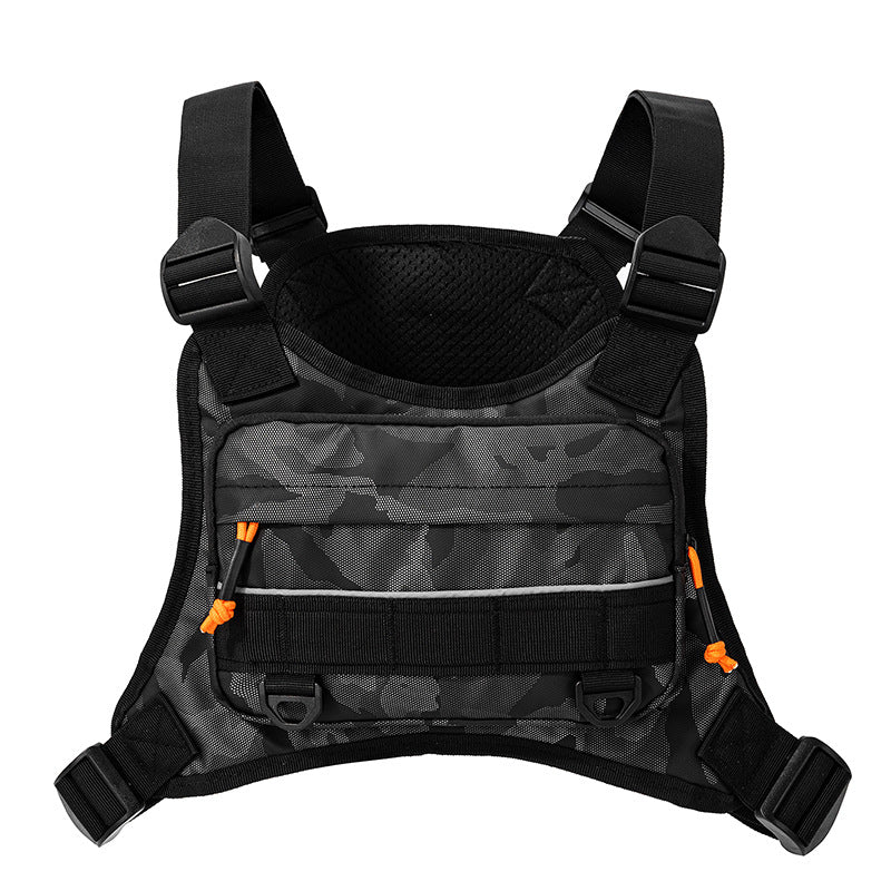 Mens New-Style Functional Vest With Pockets Sports Travel Bag