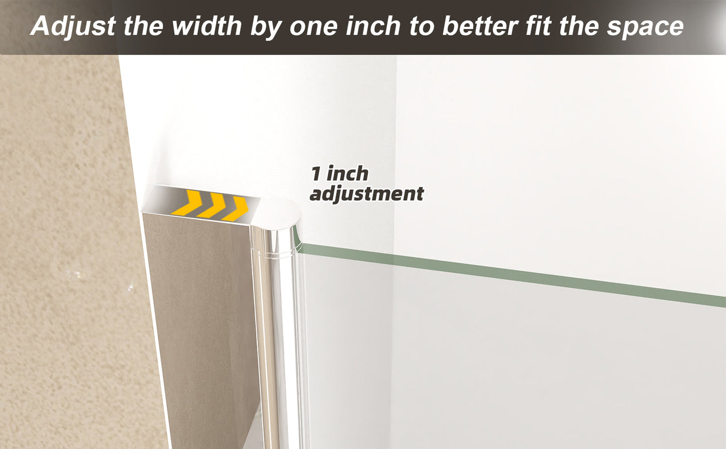 31-30"x 72" Bifold Shower Door, 1/4" (6mm) Tempered Glass