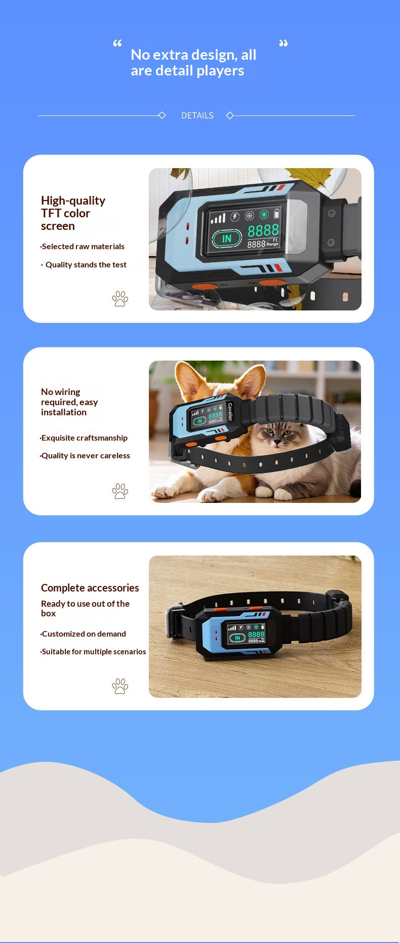 Smart GPS Wireless Fence Dog Training Collar