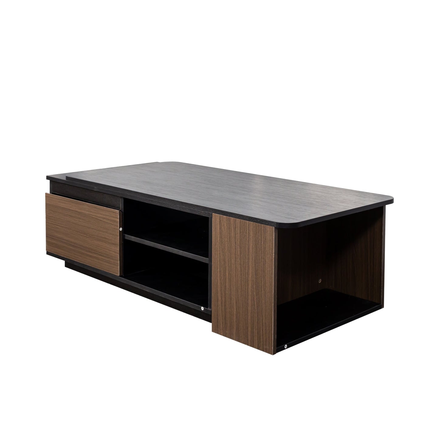 Extendable Coffee Table with 2 Storage Drawers