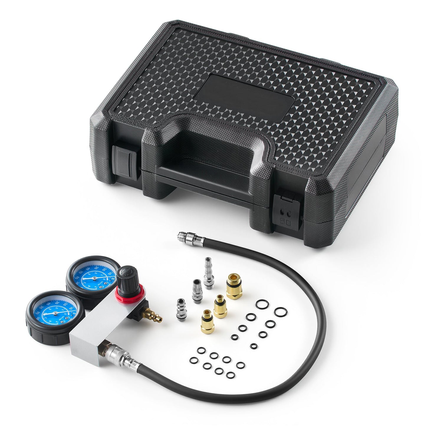 Engine Cylinder Compression Tester Kit, Pressure Gauge 0-100 PSI