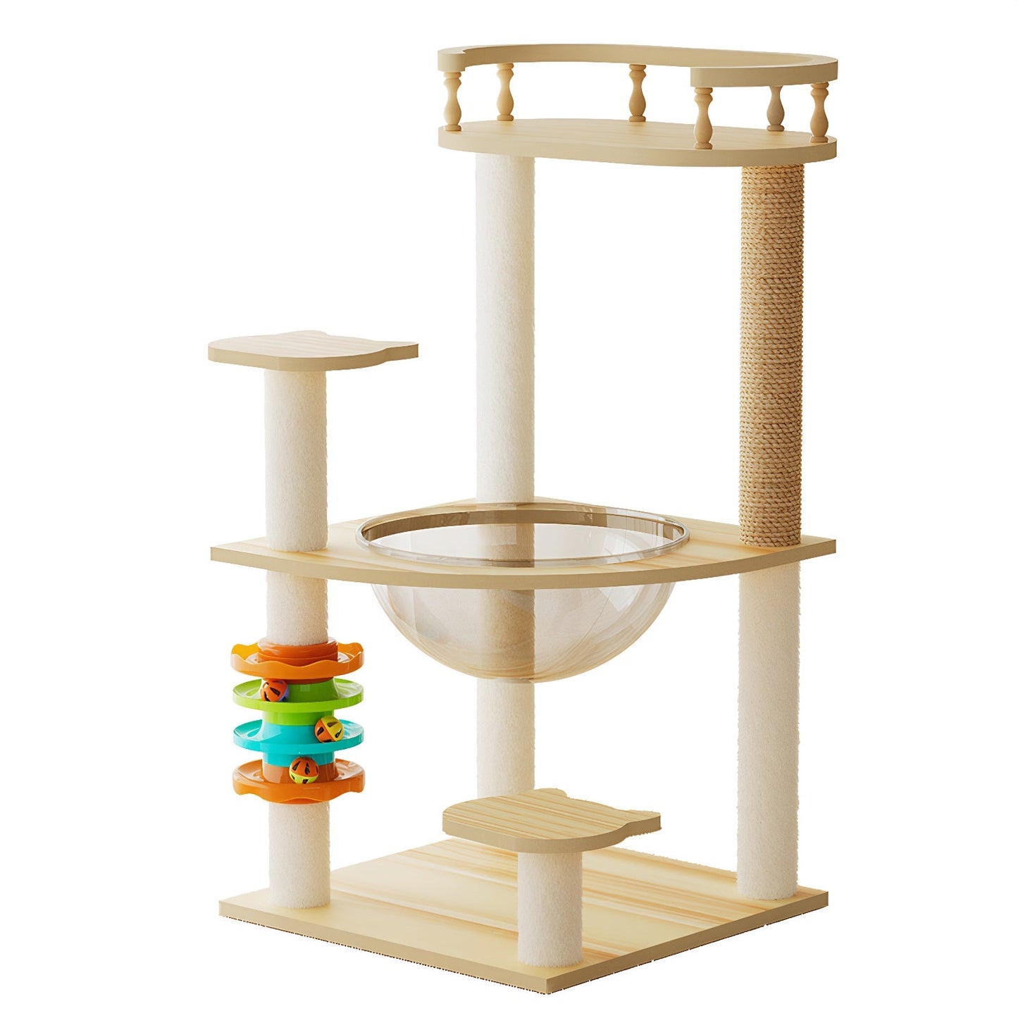 32.2" Modern Cat Tower for Indoor Cats
