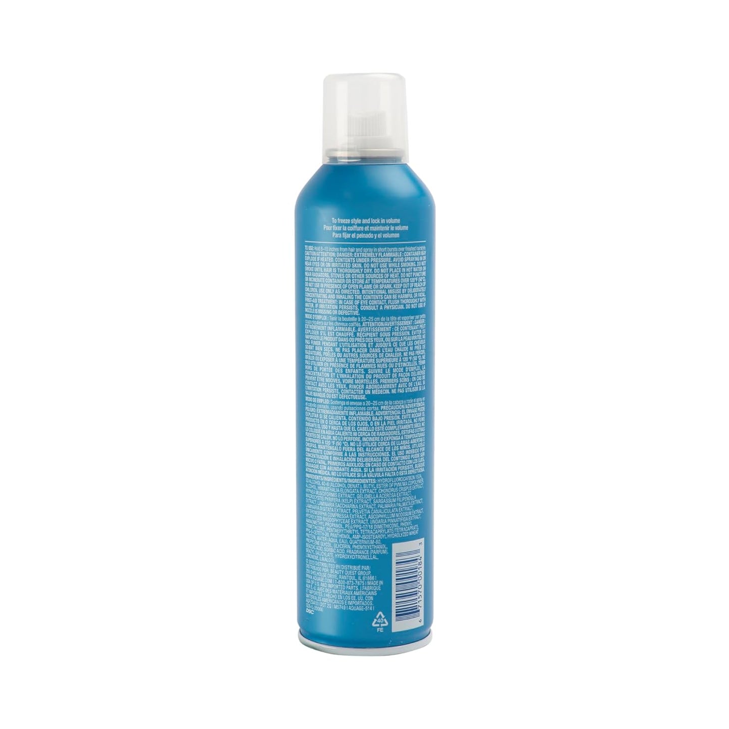 AQUAGE Freezing Spray, Strong Hold Hairspray, Provides Humidity Resistance and Maximum Shine, Provides Long Lasting Style Retention, 10 oz