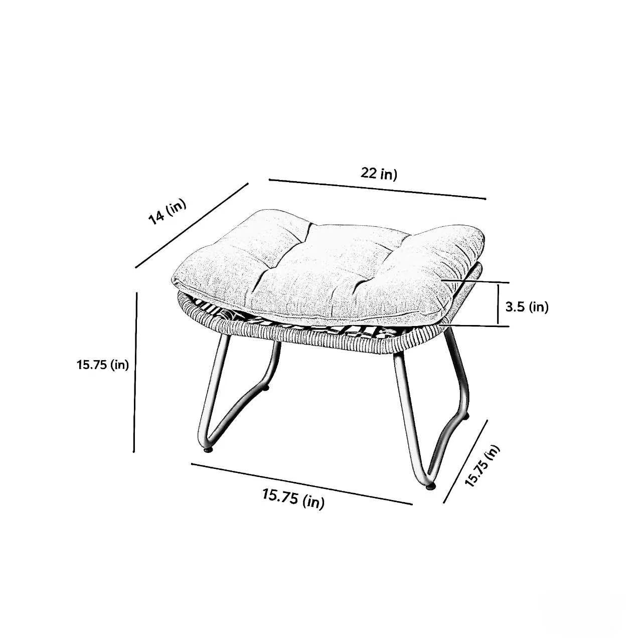 3-Piece Patio Furniture Set