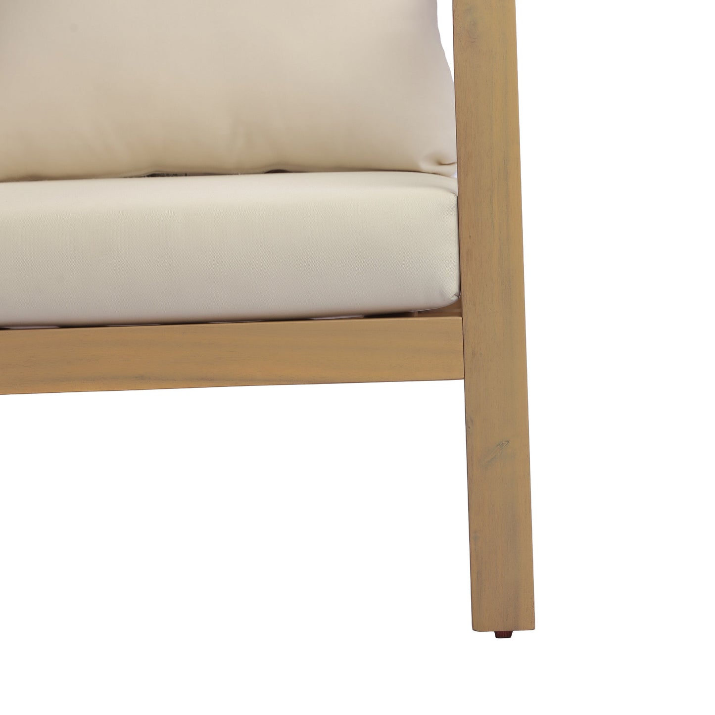 Acacia Wood Patio Furniture Club Chair with Soft Cushion