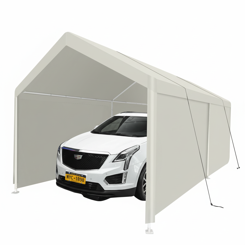 Carport, 12×20 Heavy Duty Portable Carport Garage Tent for Outdoor Storage Shelter