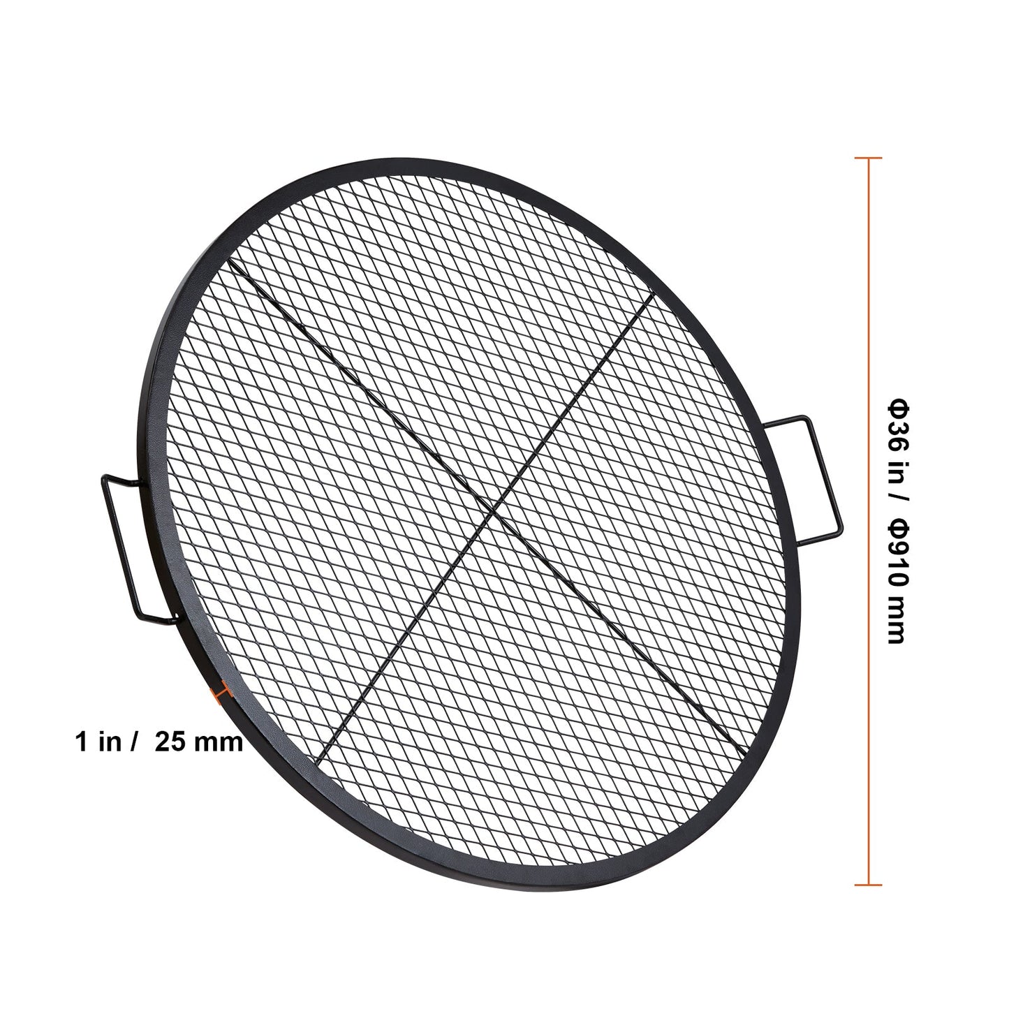 X-Marks Fire Pit Grill Grate, 36 Inch