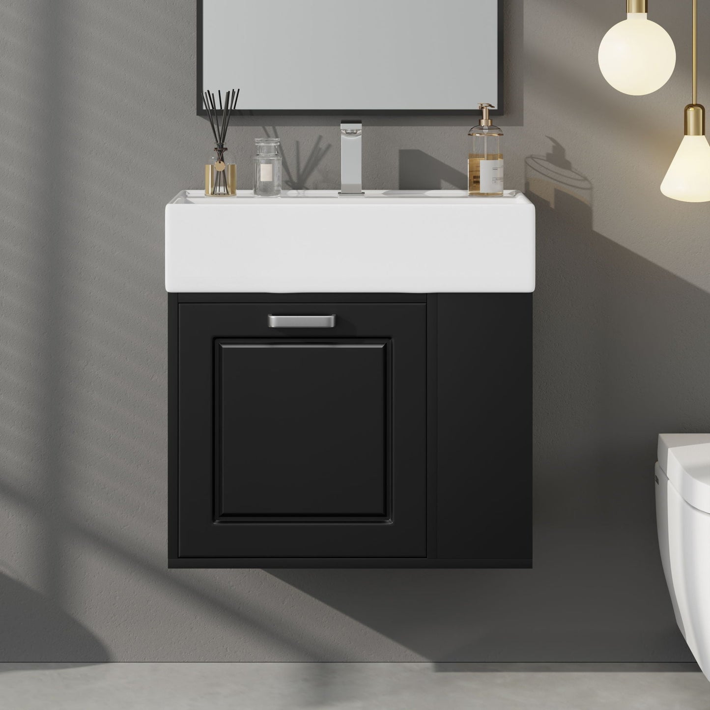 Modern Wall Mounted Bathroom Vanity With Sink