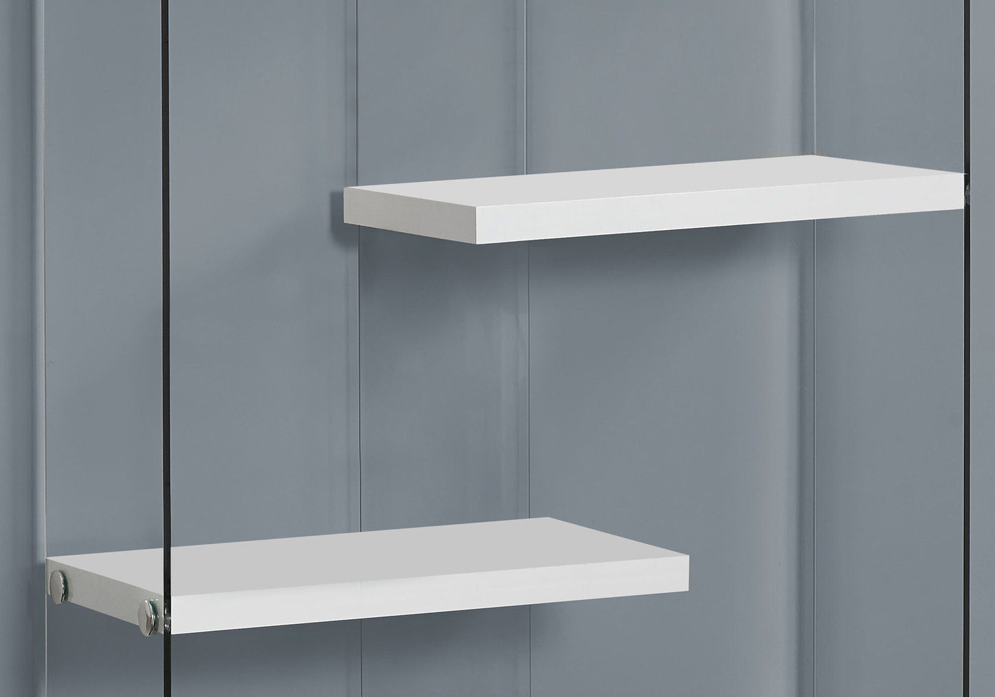 5-Tier Glossy White Bookshelf for Office and Home