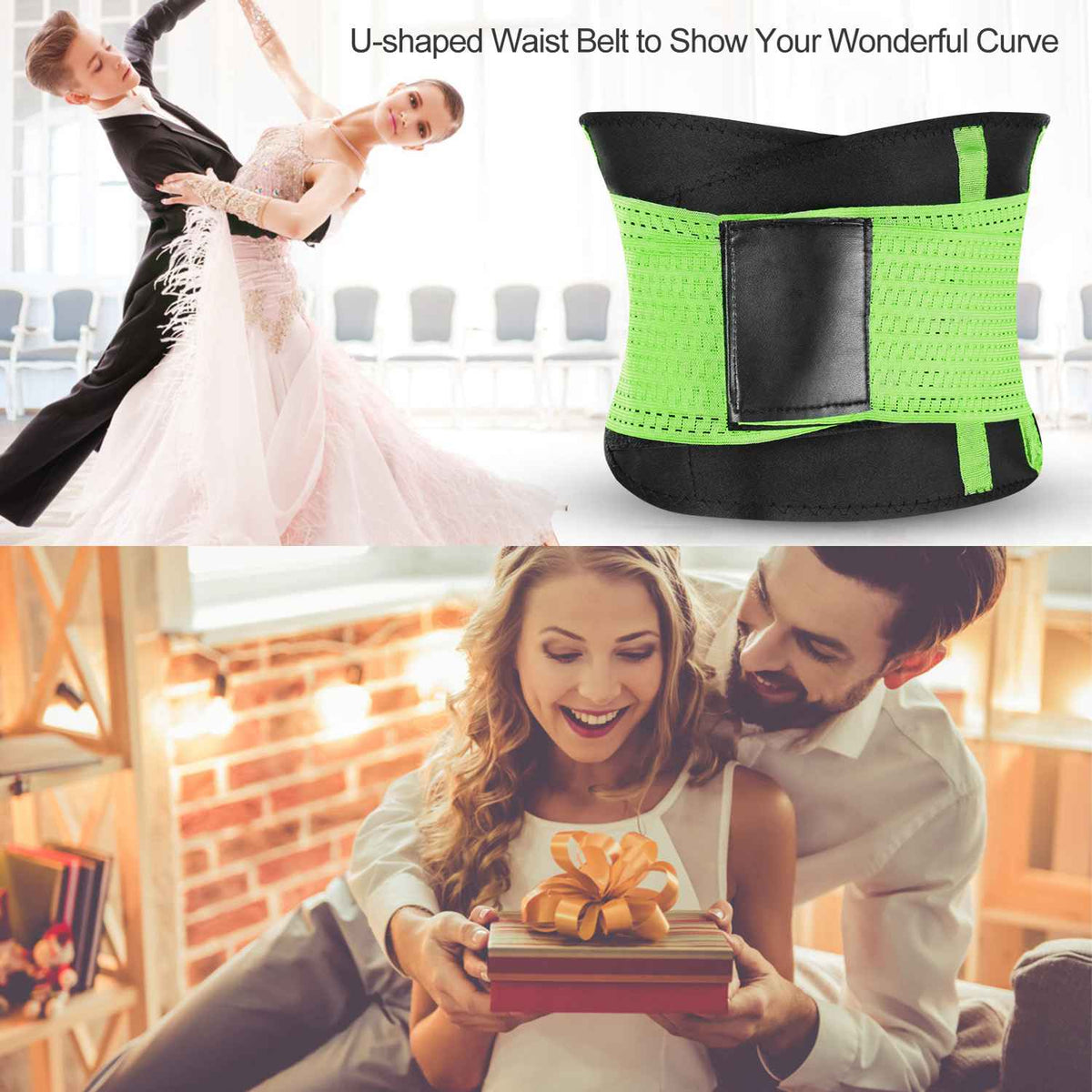U-Shaped Slimming Waist Belt Body Abdominal Shapewear Sport Tummy Cincher Bands Office Ladies Postpartum Mothers